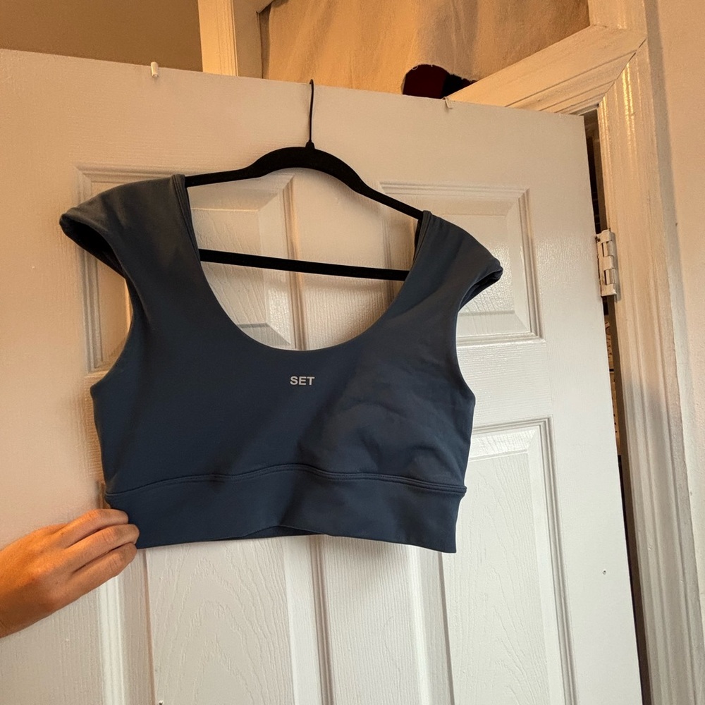 Set active short sleeve bra